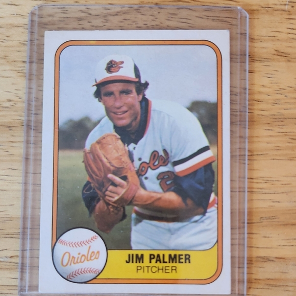 1981 Fleer Corp JIM PALMER Baltimore Orioles Baseball Card No. 169 - Picture 1 of 2